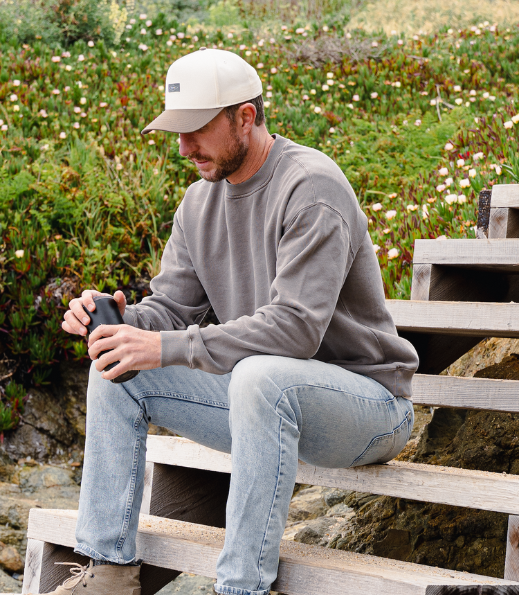 Carmel Crew - Faded Grey (Men's Fit)