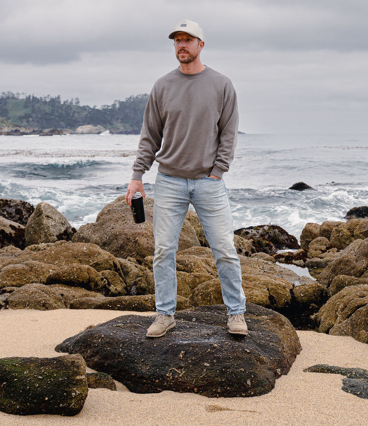 Carmel Crew - Faded Grey (Men's Fit)