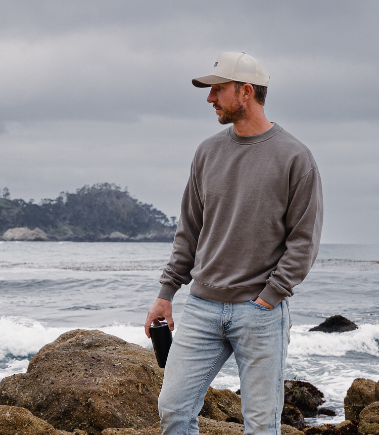 Carmel Crew - Faded Grey (Men's Fit)