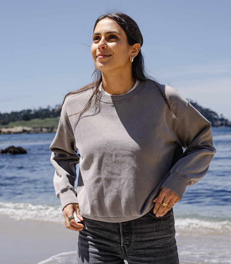 Carmel Crew - Faded Grey (Women's Fit)