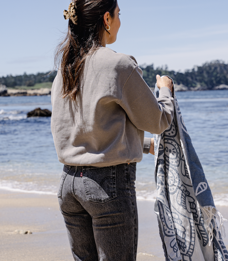 Carmel Crew - Faded Grey (Women's Fit)