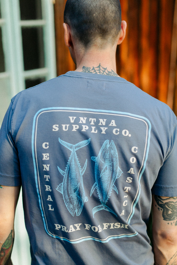 Pray For Fish Blue Coast Tee