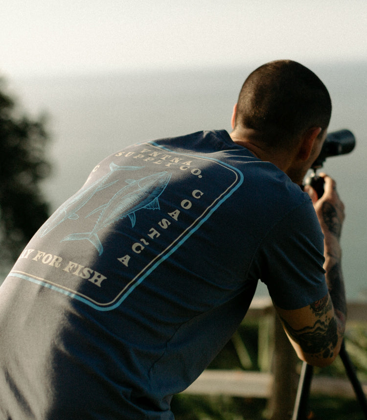 Pray For Fish Blue Coast Tee