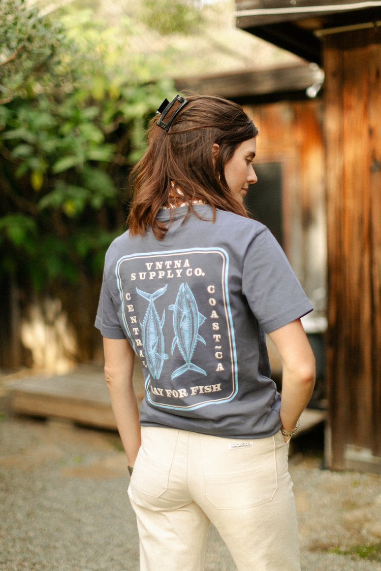 Pray For Fish Blue Coast Tee