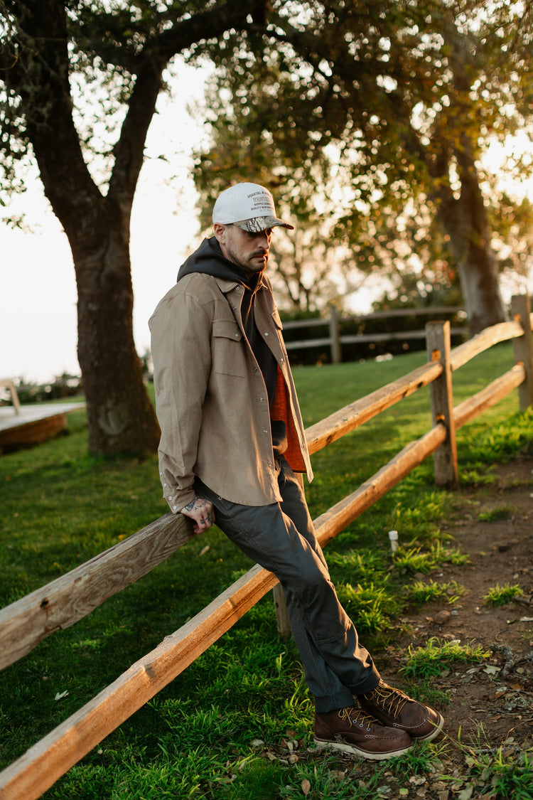 Cypress Corduroy Western Shirt Sandstone