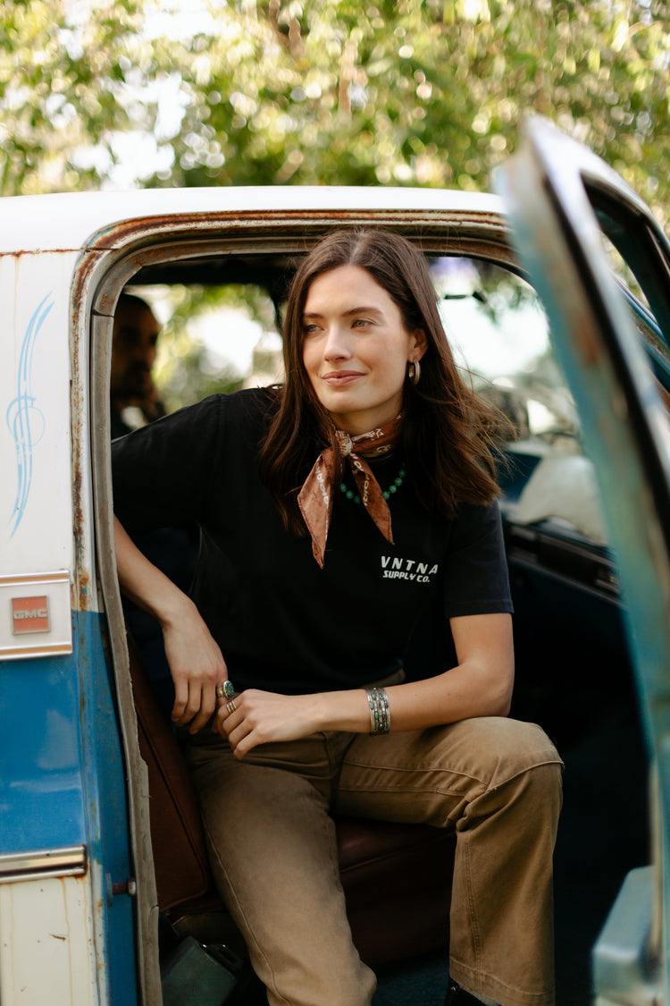 Elk Antler Heavy Tee Faded Black