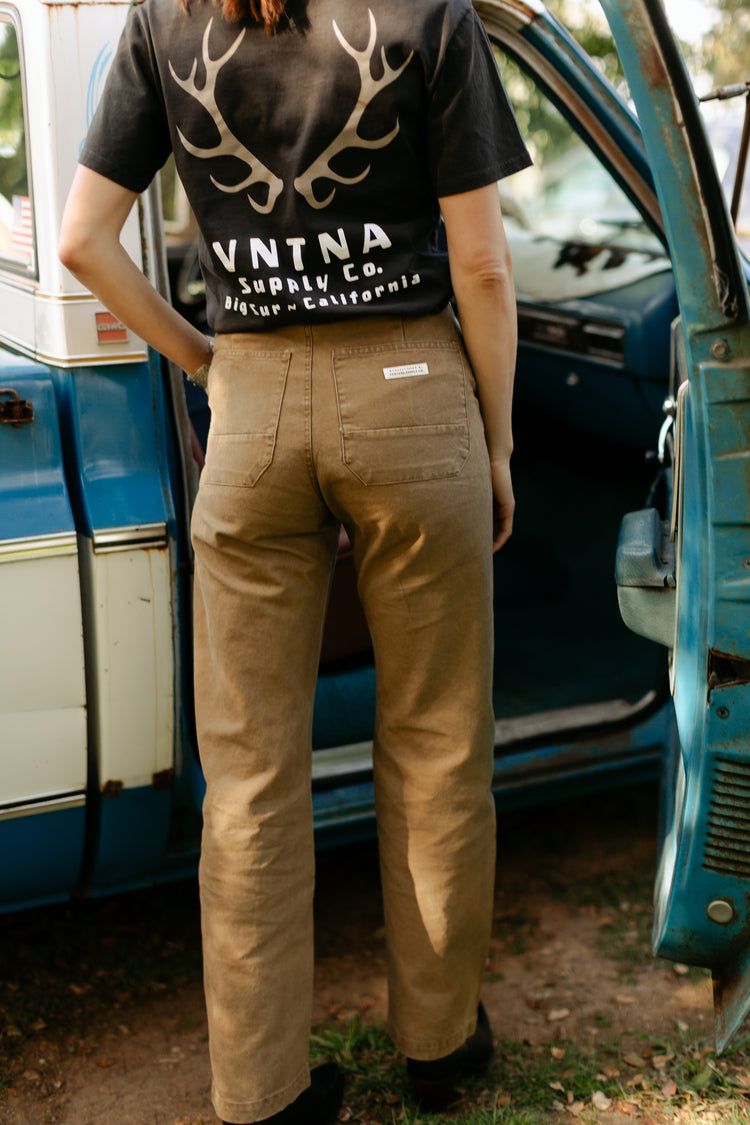 Elk Antler Heavy Tee Faded Black