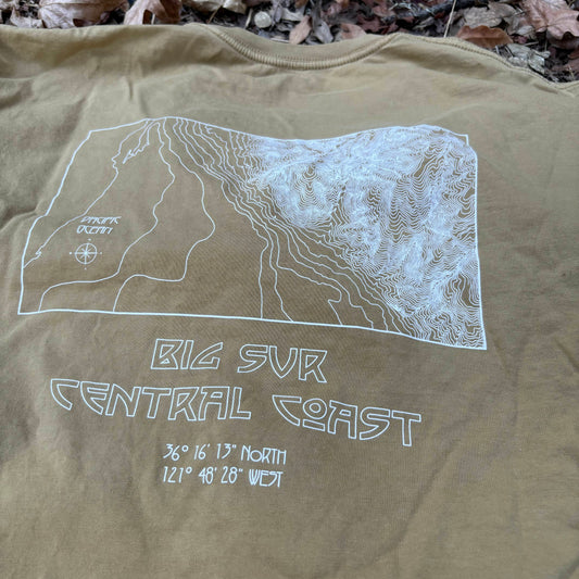 Topo Coast Tee - Mustard