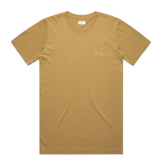 Topo Coast Tee - Mustard