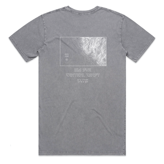 Topo Coast Tee - Stonewash Grey