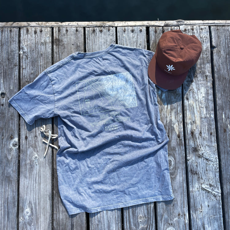 Topo Coast Tee - Stonewash Grey