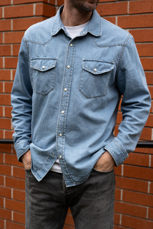 Cypress Denim Shirt in Medium Wash