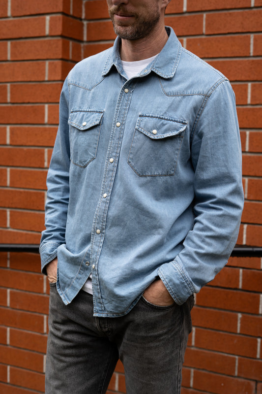 Cypress Denim Shirt in Medium Wash