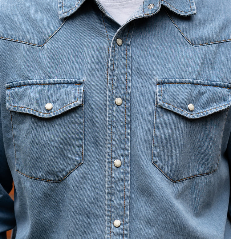 Cypress Denim Shirt in Medium Wash