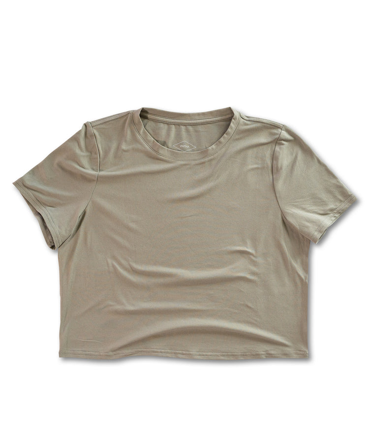 Womens Canyon Tee in Faded Moss