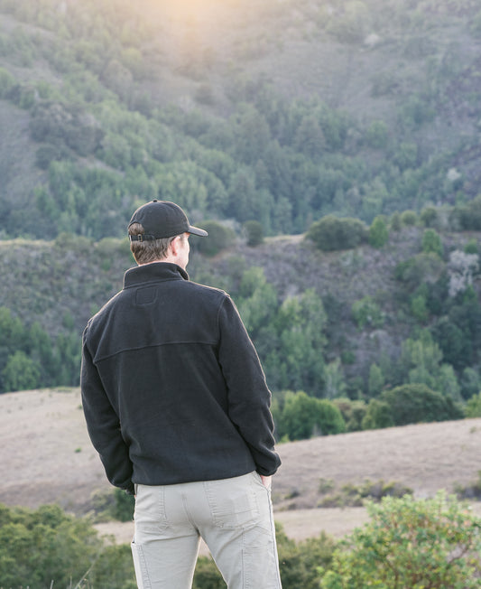 Cobblestone Fleece Pullover Black