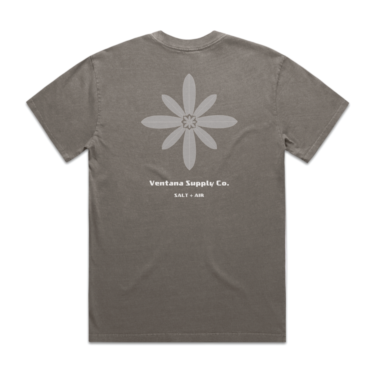 Fish Flower Heavy Tee - Grey