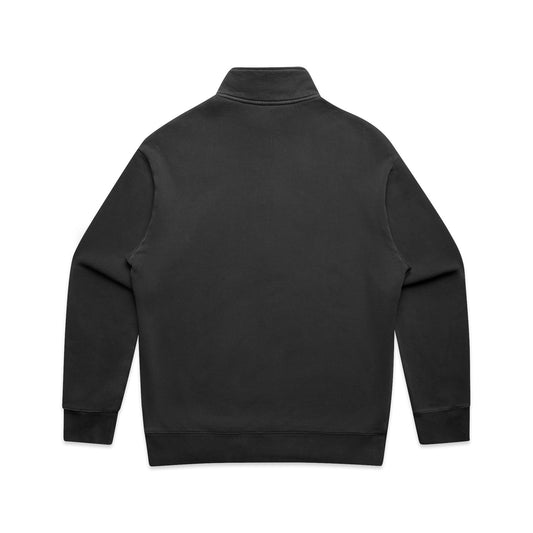 Quarter Zip Fleece (Mens) - Faded Black