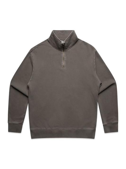 Quarter Zip Fleece (Mens) - Faded Grey