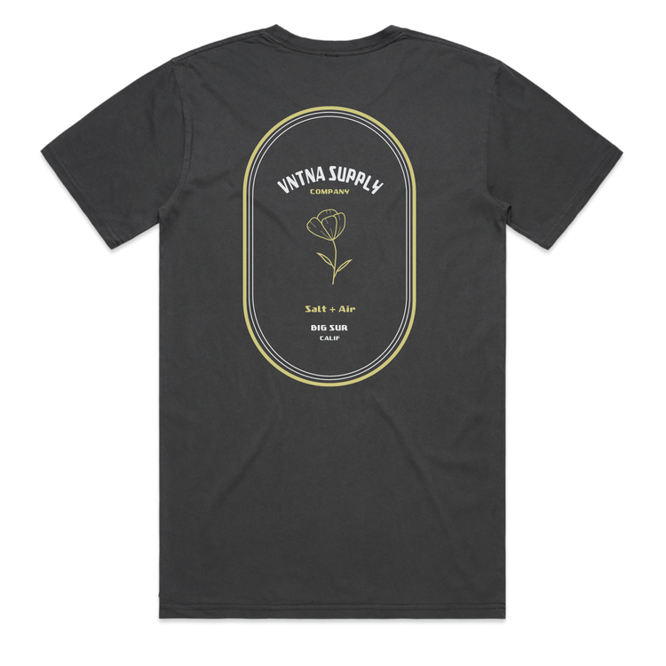 Poppy Oval Tee - Faded Black