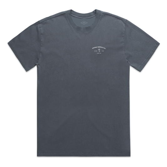 Poppy Oval Tee - Indigo