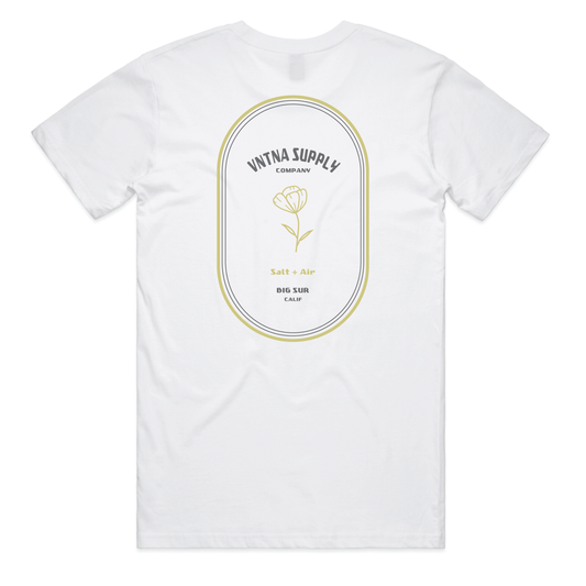 Poppy Oval Tee - White