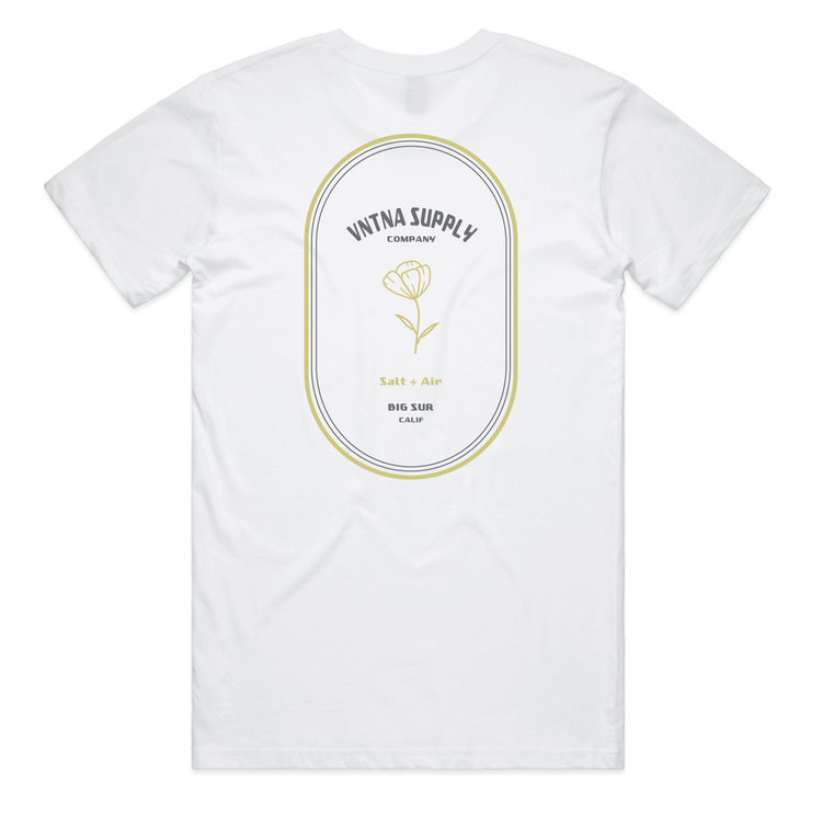 Poppy Oval Tee - White