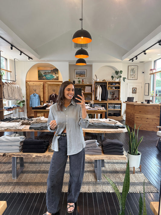The Lucia Shirt in Slate