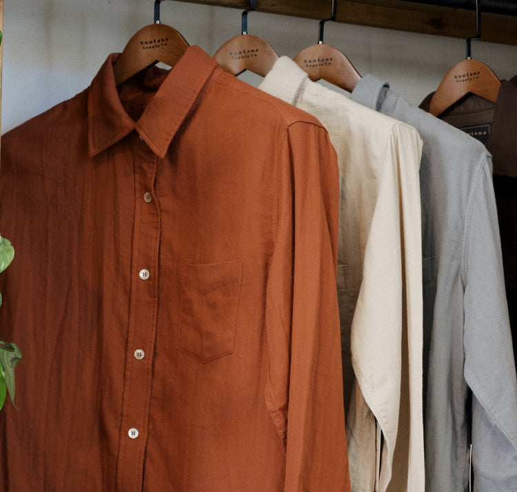 The Lucia Shirt in Terracotta