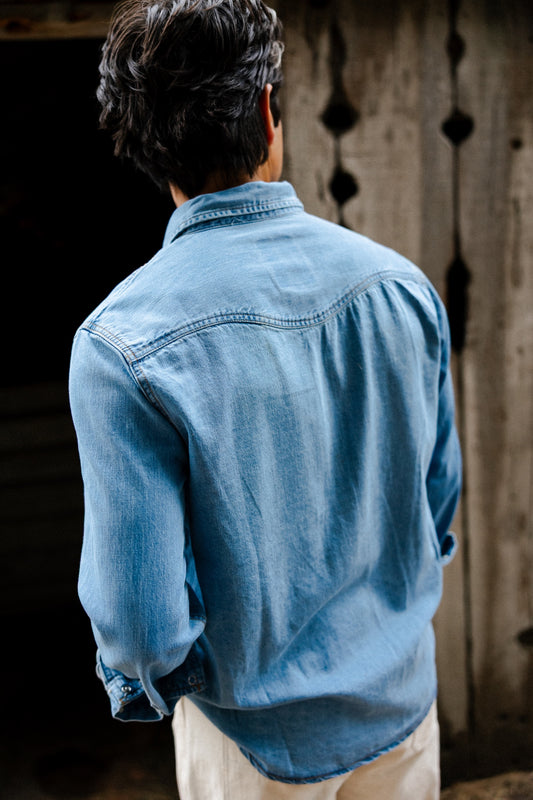 Cypress Denim Shirt in Medium Wash