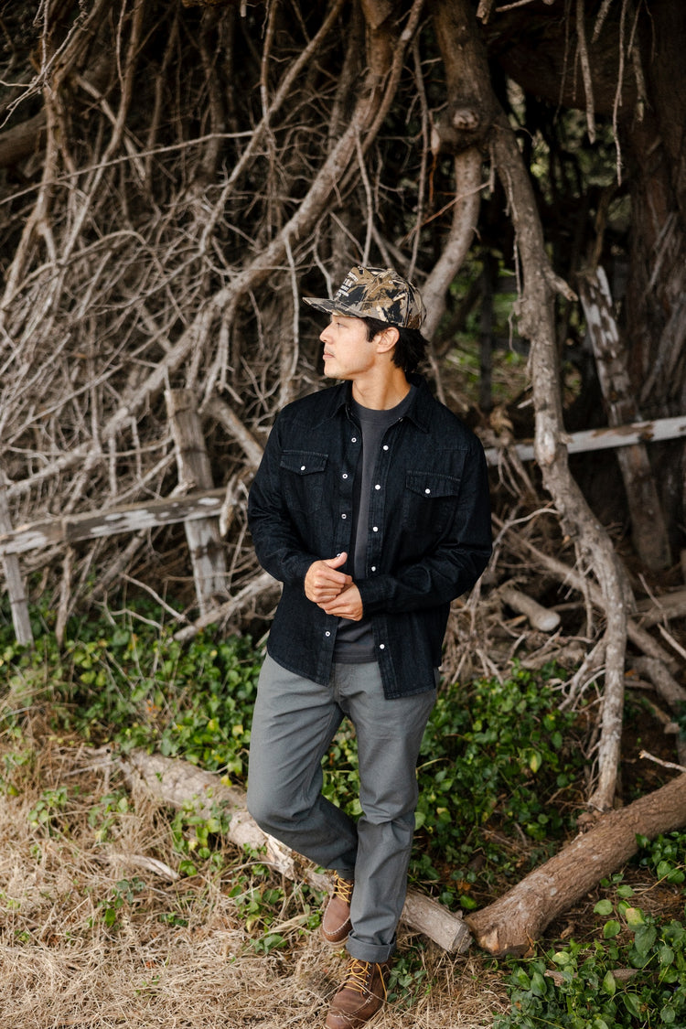Cypress Denim Shirt in Washed Coal