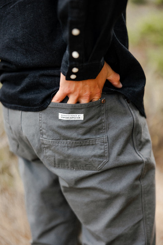 Tradesman Pant in Salt-Washed Coal