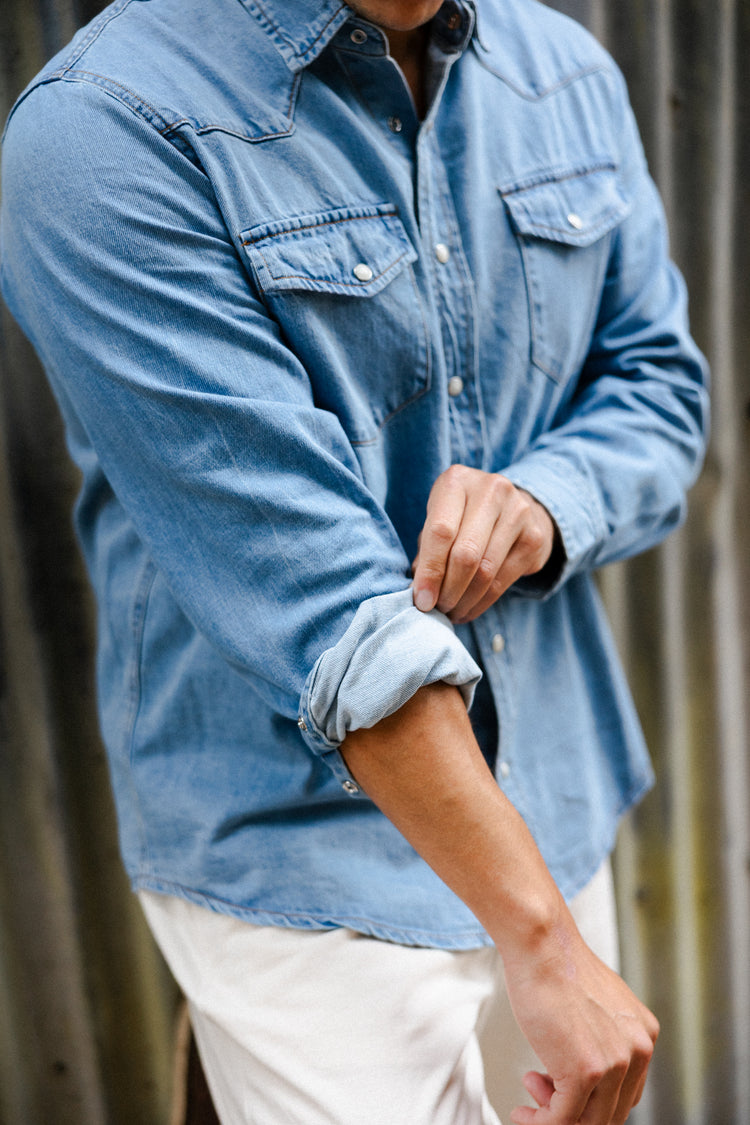 Cypress Denim Shirt in Medium Wash