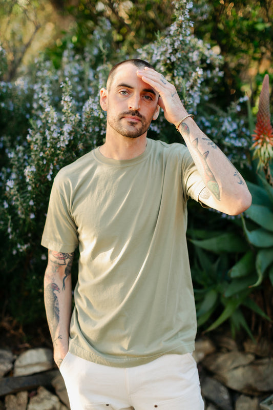 Coast Crewneck Tee - Pistachio