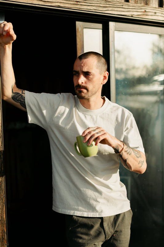 Country Heavy Tee Faded Bone