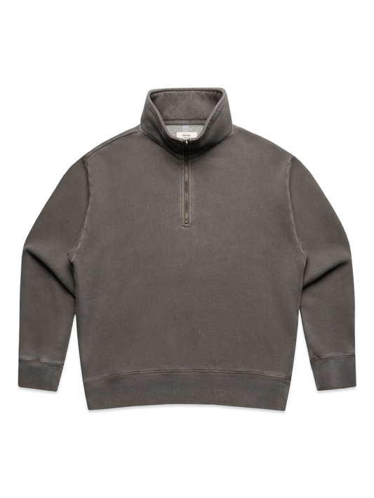 Quarter Zip Fleece (Womens) - Faded Grey