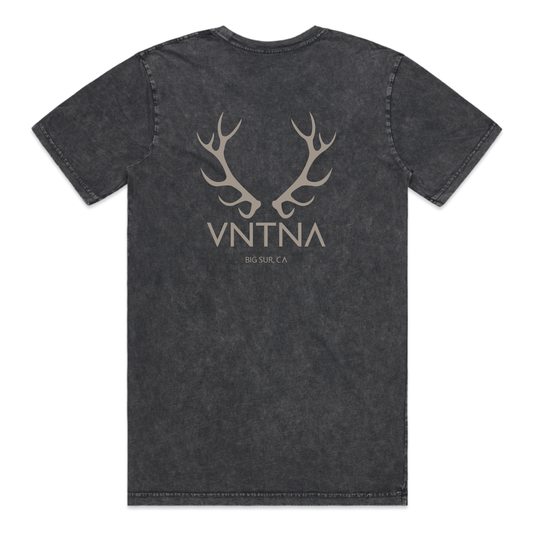 Tule Elk Tee- Stonewash Black