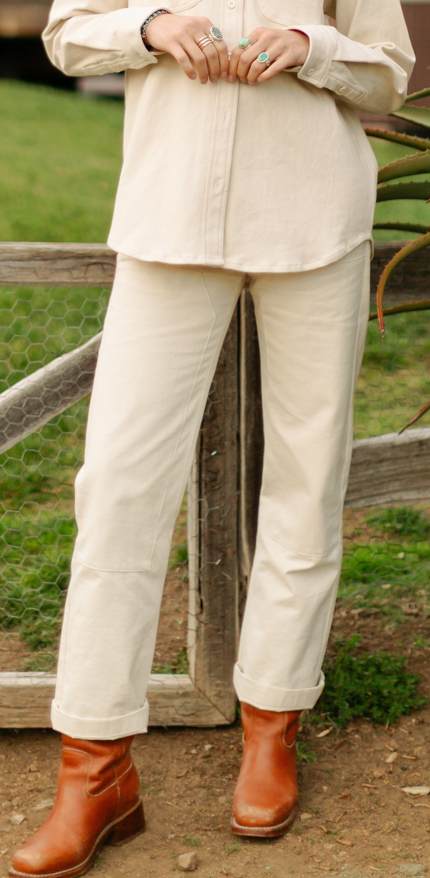 The Lily High-Rise Tailored Utility Pant 30 / Ivory